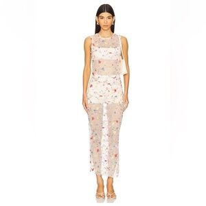 NWT ($199) L’Academie by Marianna Loreen Midi Skirt in Mayfair Floral - Small